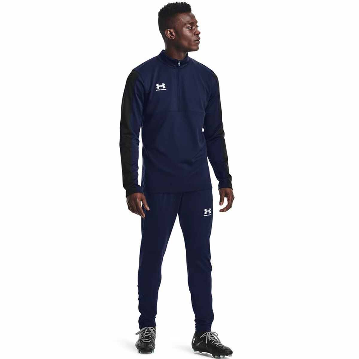 Football Training Trousers for Adults Under Armour Blue Men