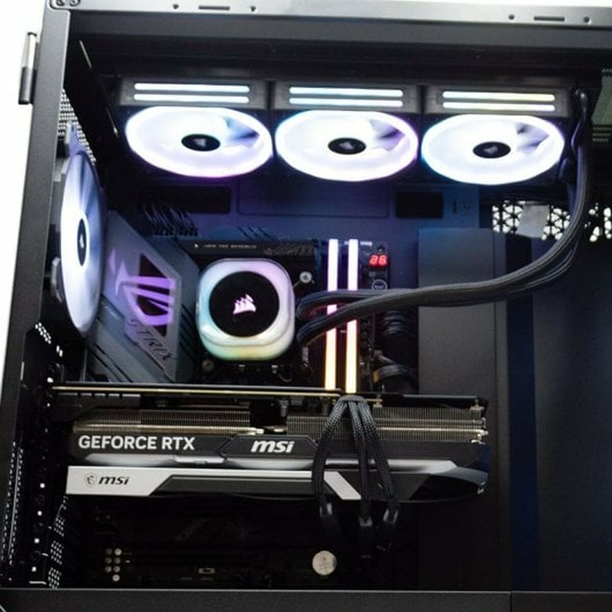 PC da Tavolo PcCom iCUE NVIDIA GeForce RTX 4080 Intel Core i7-13700KF 32 GB RAM 2 TB SSD