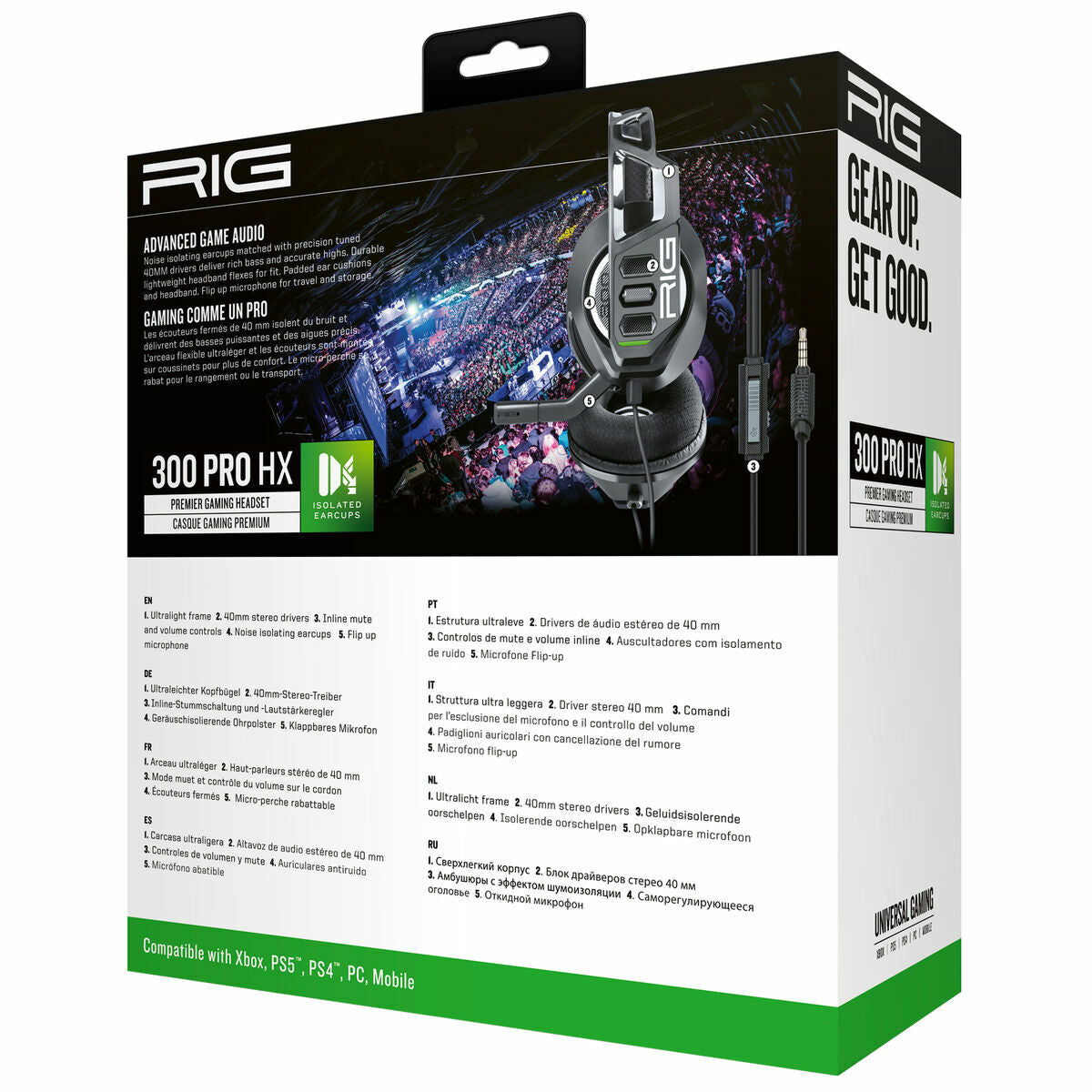 Casques avec Micro Gaming Nacon RIG 300 PRO HX