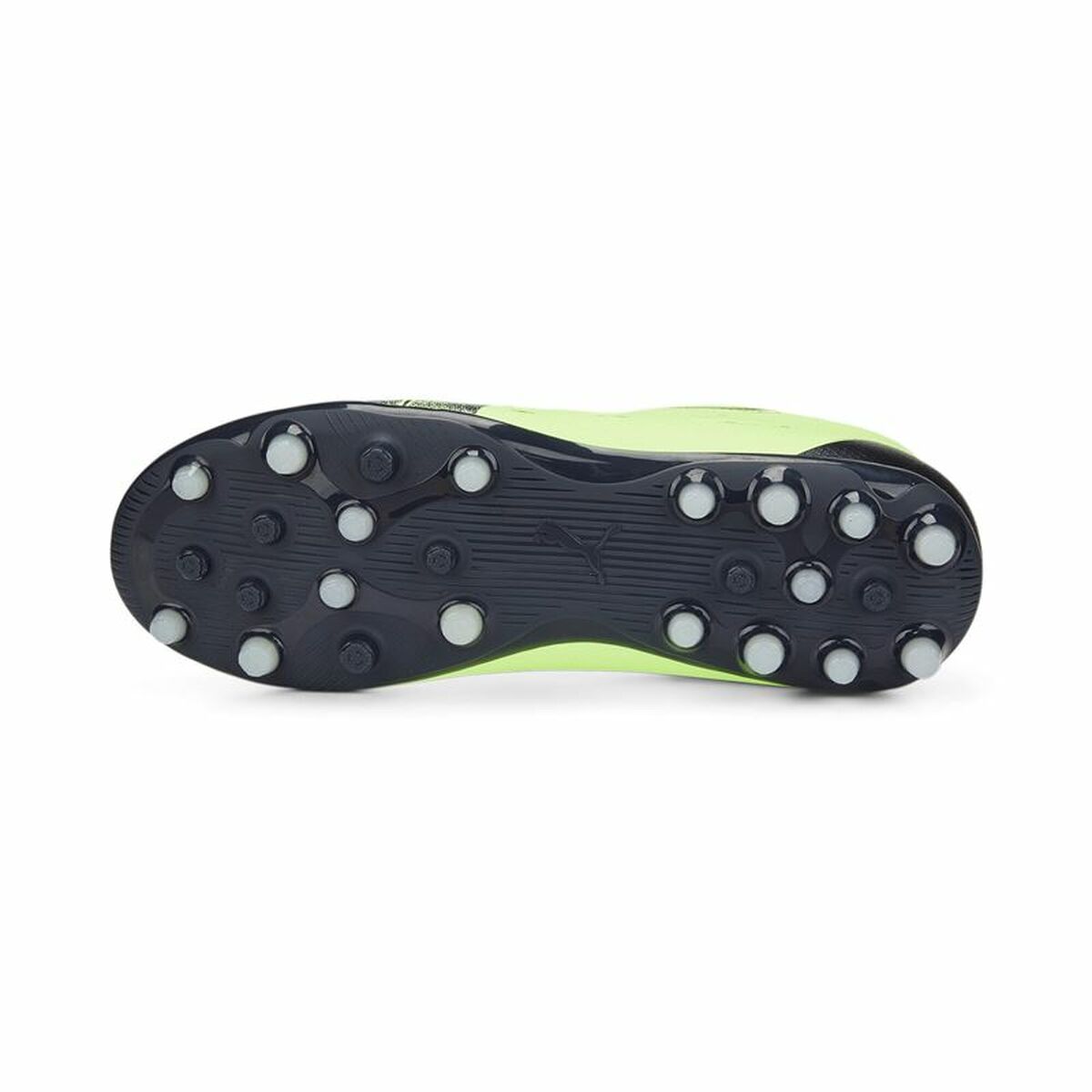 Chaussures de foot pour Enfants Puma Ultra Play MG Jr Vert citron Unisexe