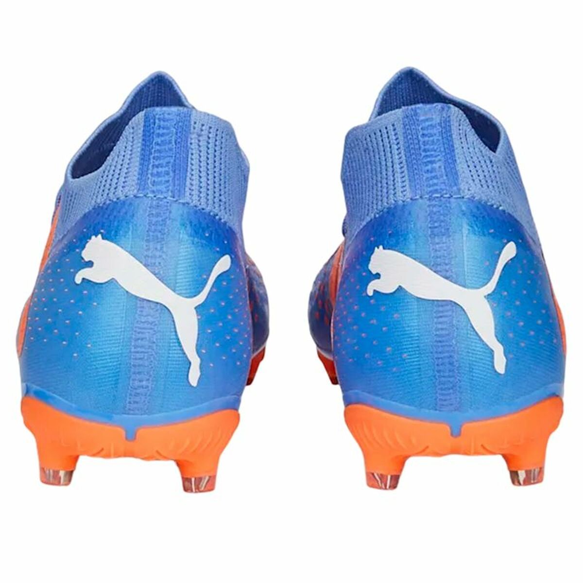 Adult's Football Boots Puma Future Match Fg/Ag Glimmer Blue Orange Lady