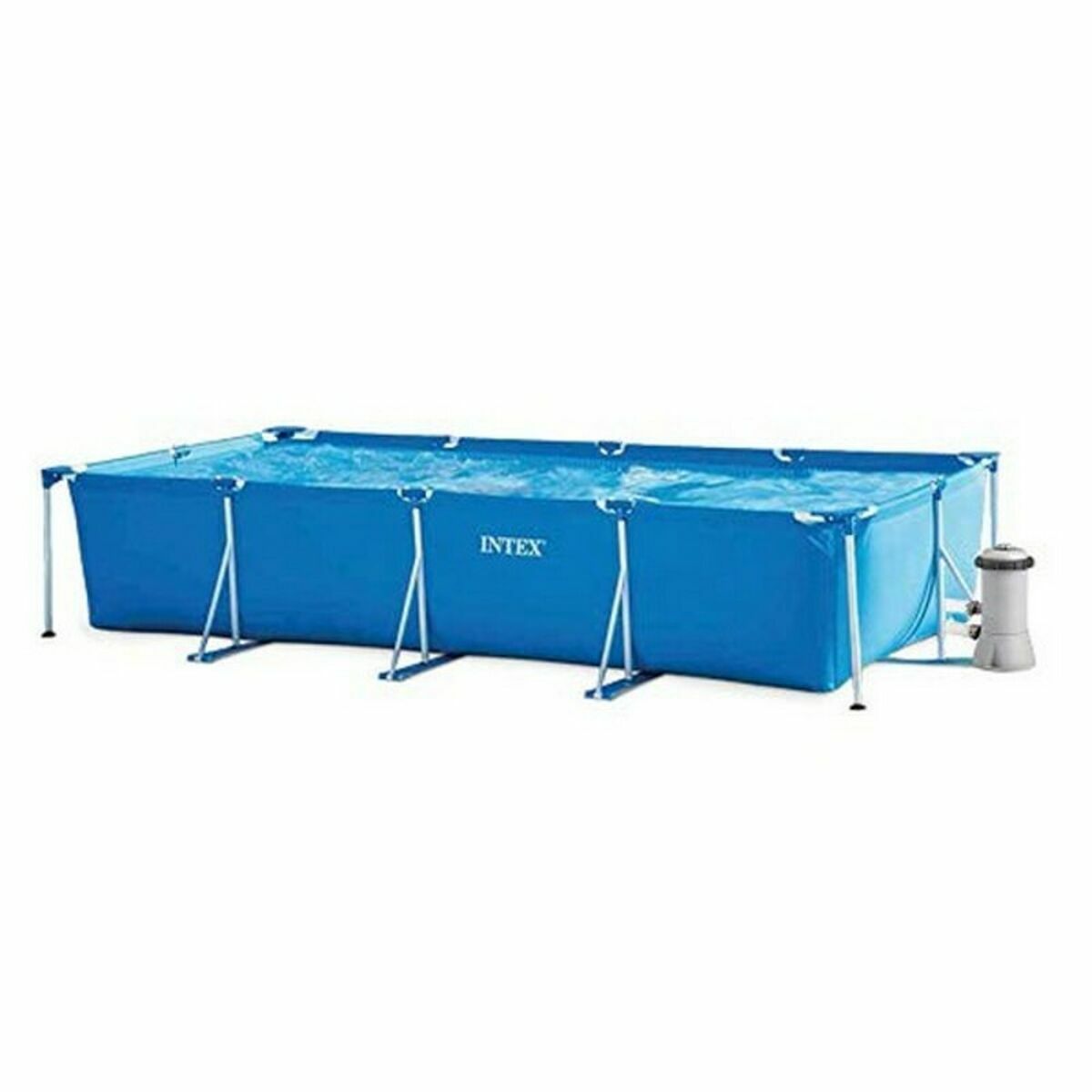 Detachable Pool Intex Metal Frame 7127 L Rectangular 450 X 220 X 84 CM