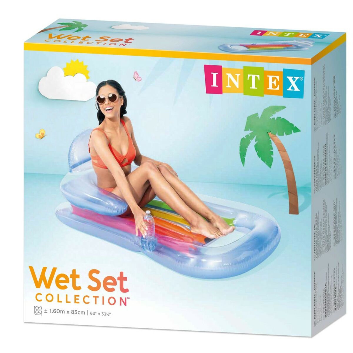 Inflatable Pool Chair Intex 160 x 53 x 85 cm