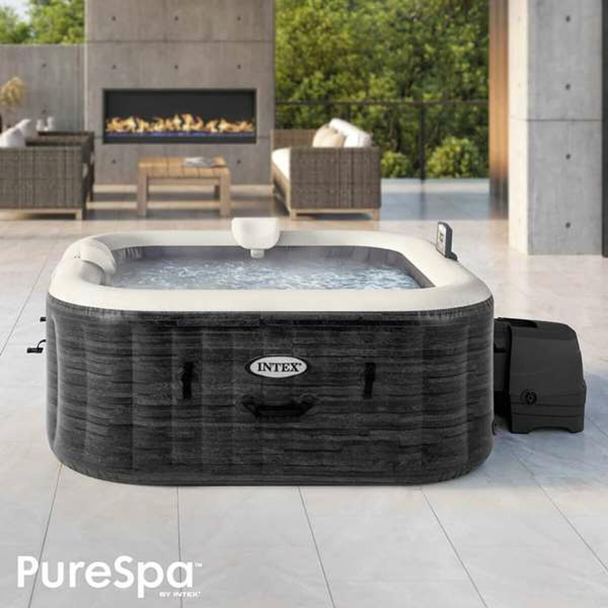 Spa Gonfiabile Colorbaby Purespa Burbujas Greystone Deluxe 795 L