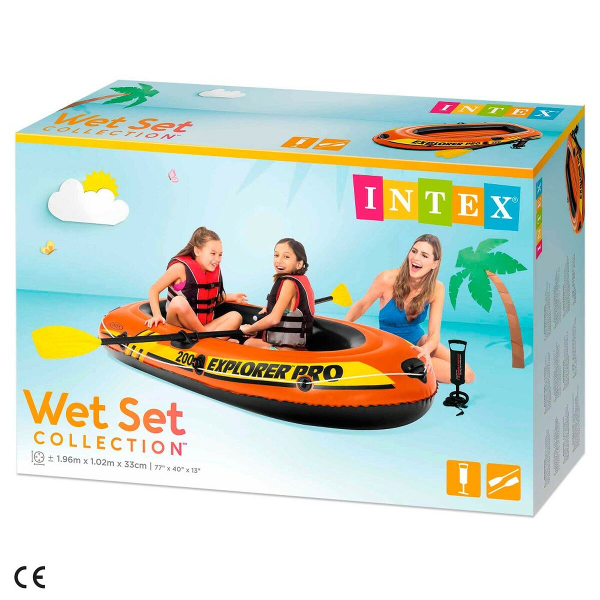 Inflatable Boat Intex Explorer Pro 200 196 x 33 x 102 cm
