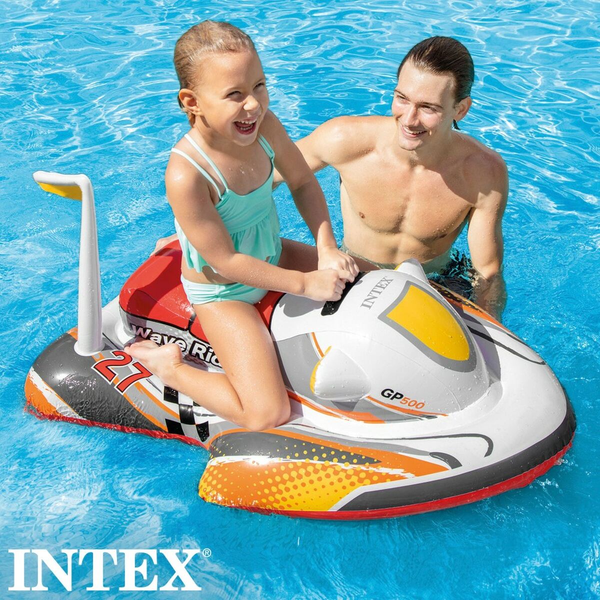 Personnage pour piscine gonflable Intex Wave Rider Jet ski jouet 117 x 58 x 77 cm