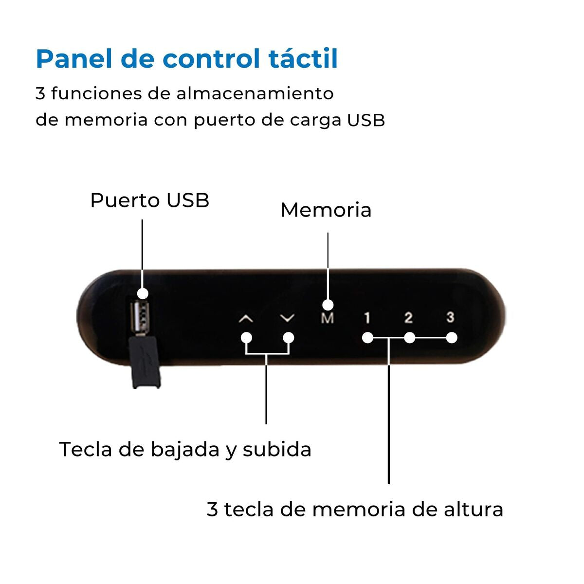 Bureau Nate Acier Blanc (120,3 X 60,3 CM )