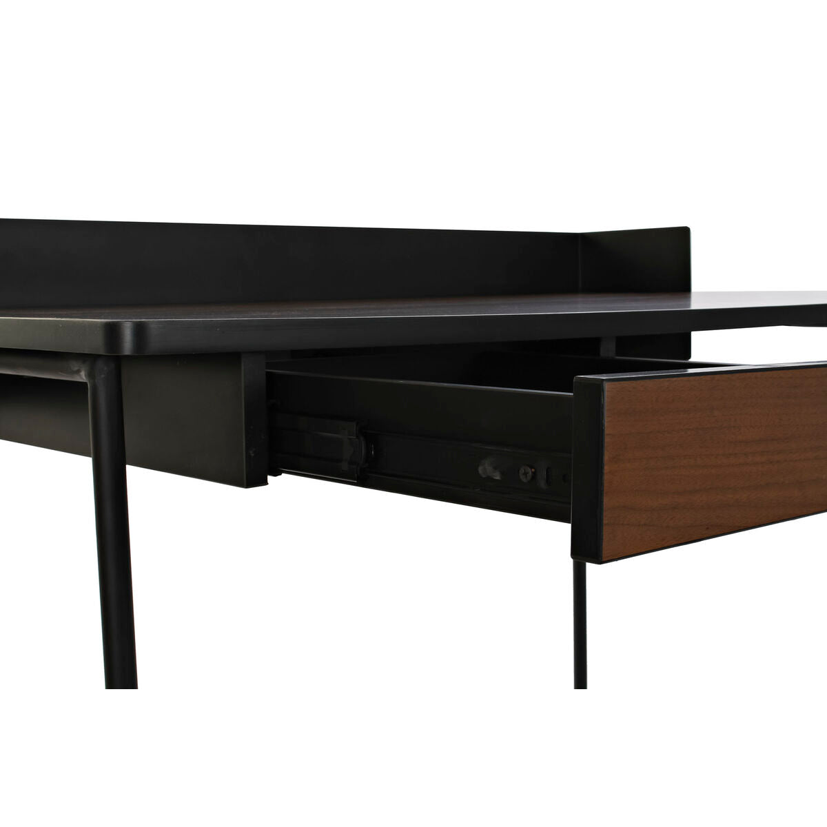 Desk DKD Home Decor Black Metal Mango wood (103 x 57 x 81 cm)