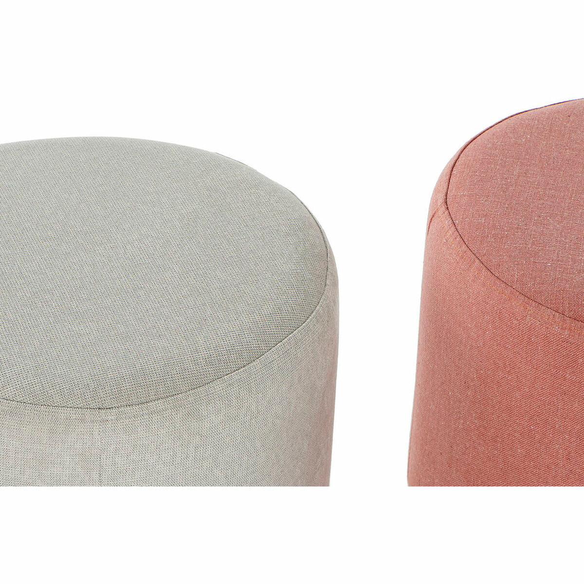 Repose-pied DKD Home Decor 8424001837052 Scandi Naturel Gris Terre cuite 40 x 40 x 40 cm (2 Unités)