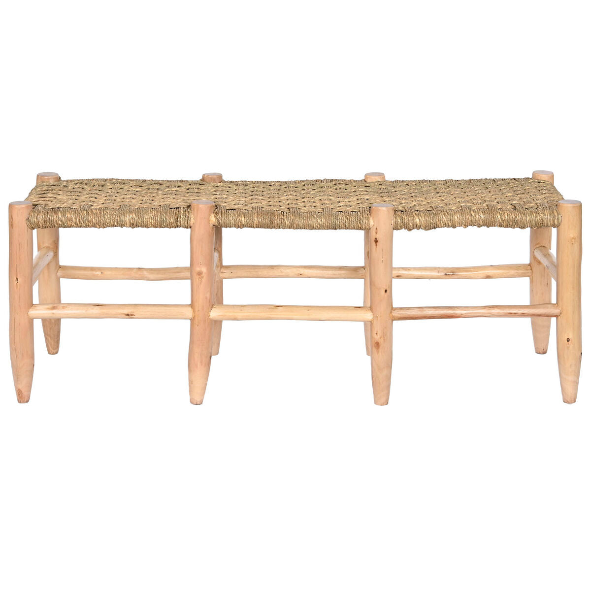 Banquette Home ESPRIT Naturel Jute Bois 120 x 35 x 45 cm