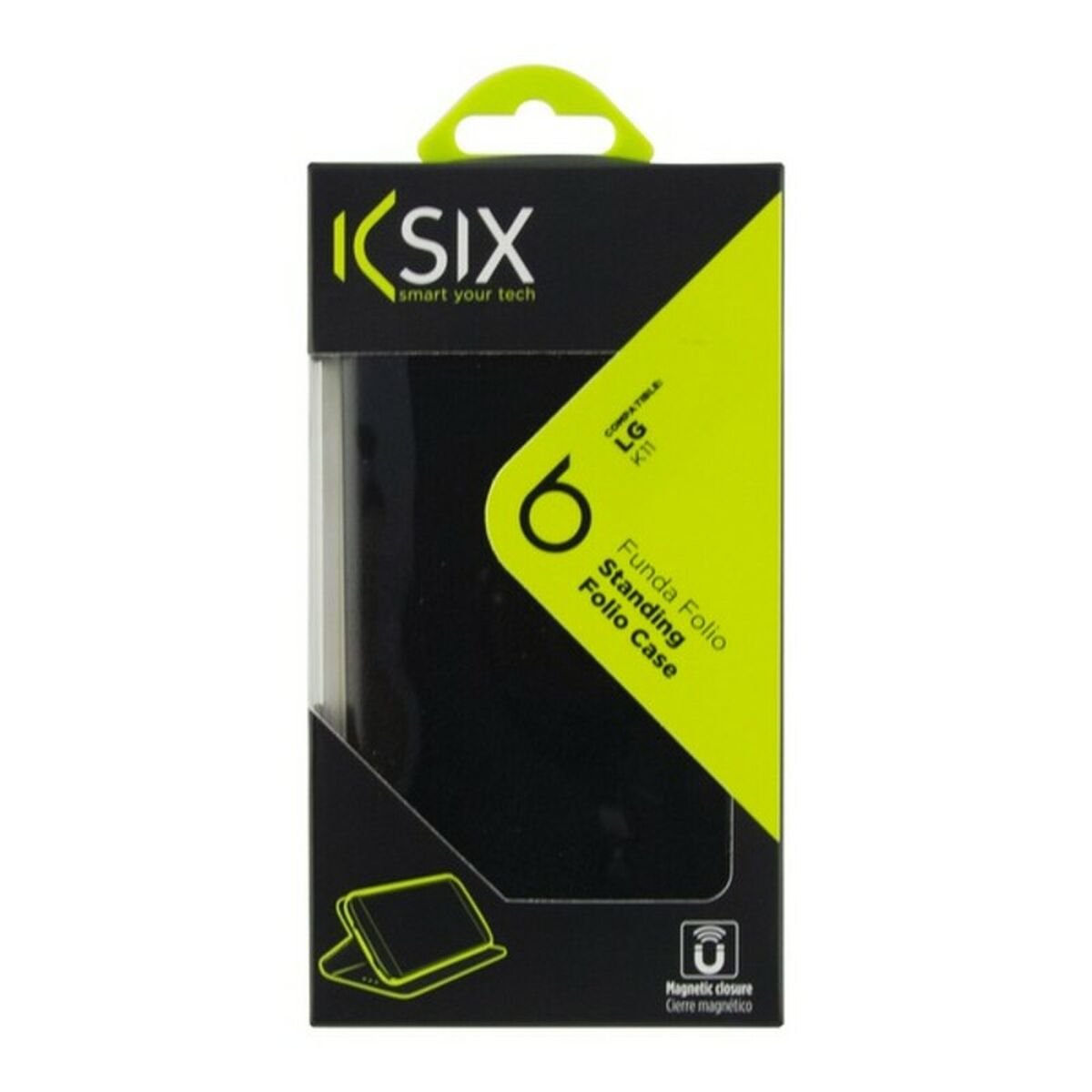 Custodia Folio per Cellulare LG K11 KSIX Nero