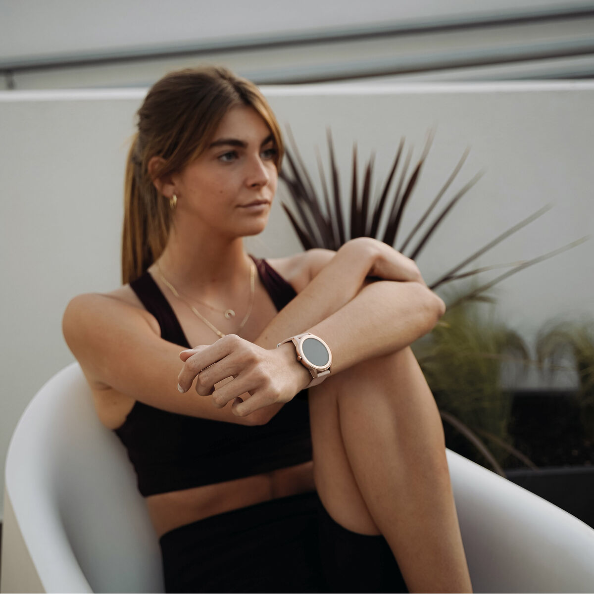 Montre intelligente KSIX BXSW12GLD Rose 1,28" (Reconditionné A+)