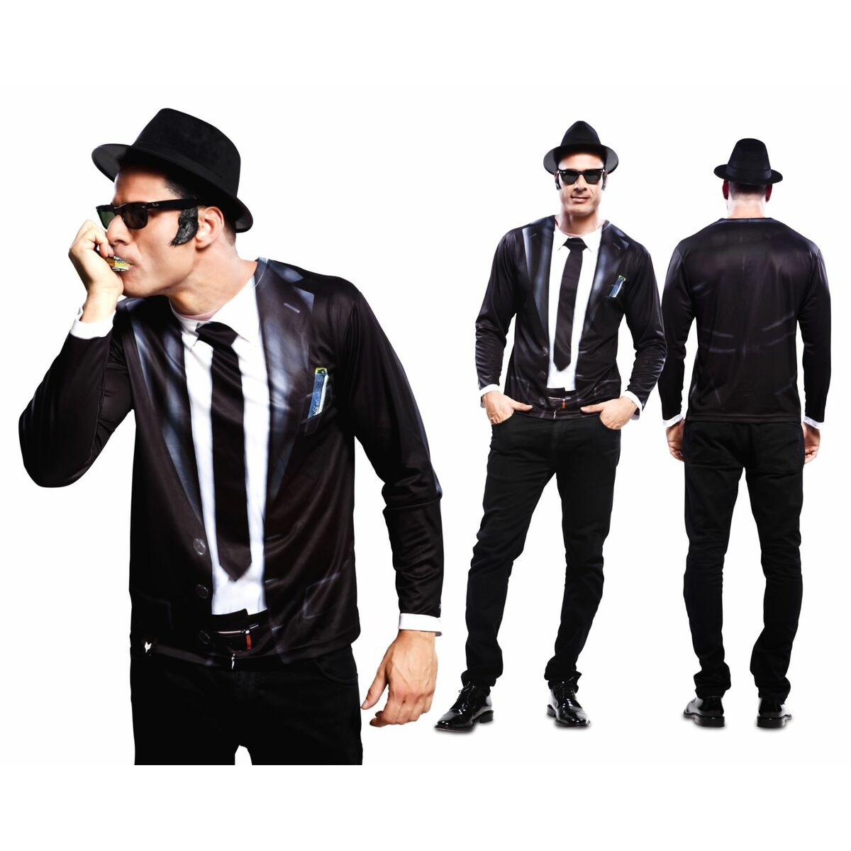 Déguisement pour Adultes My Other Me Costume Blues Noir L Homme