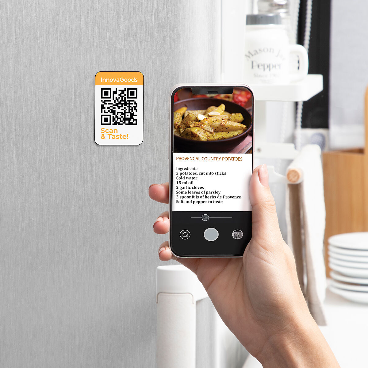 No-Oil Fryer InnovaGoods Black 2 L 1200 W (Refurbished B)