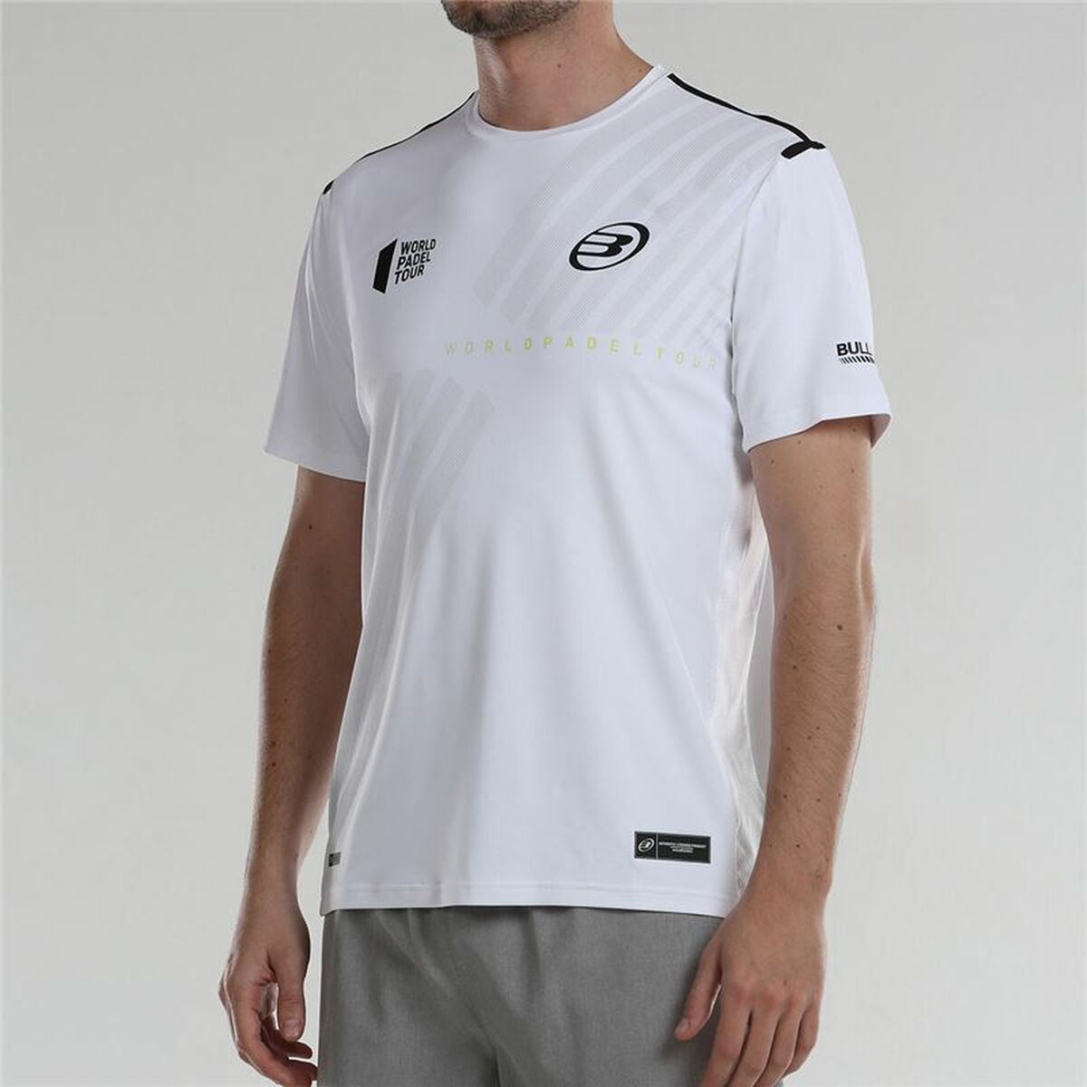 Maglia a Maniche Corte Uomo Bullpadel Logro Bianco