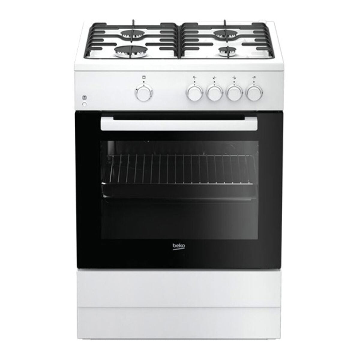 Gas Cooker BEKO FSG62000DWL Black/White