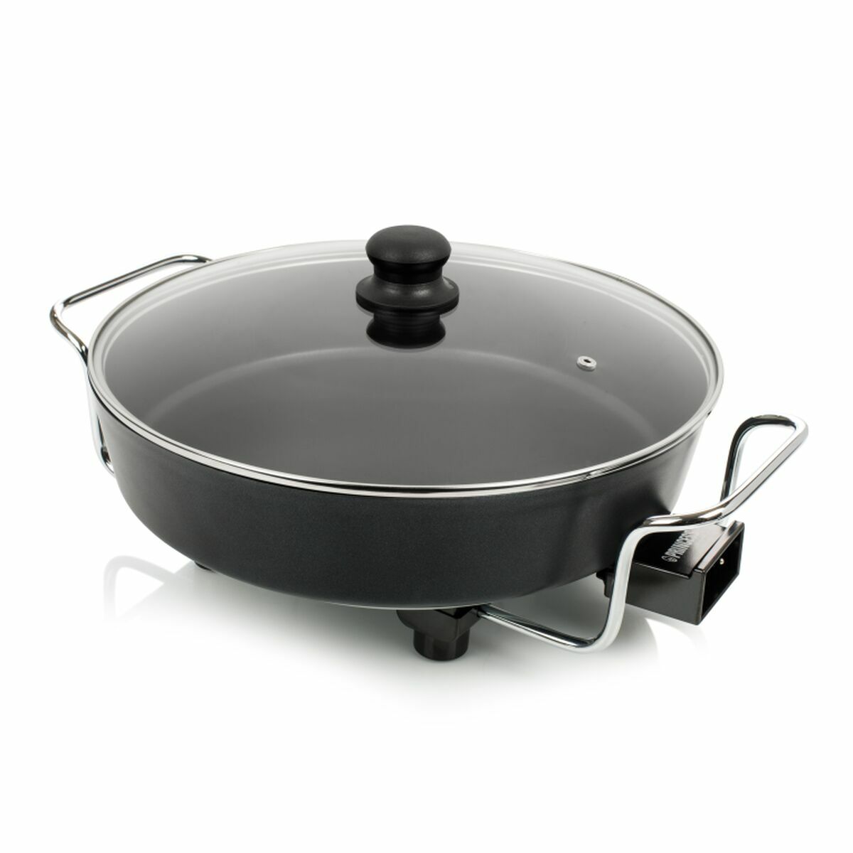 Casserole with lid Princess 01.162367.01.500 Electric Wood Aluminium 1800 W 5,4 L