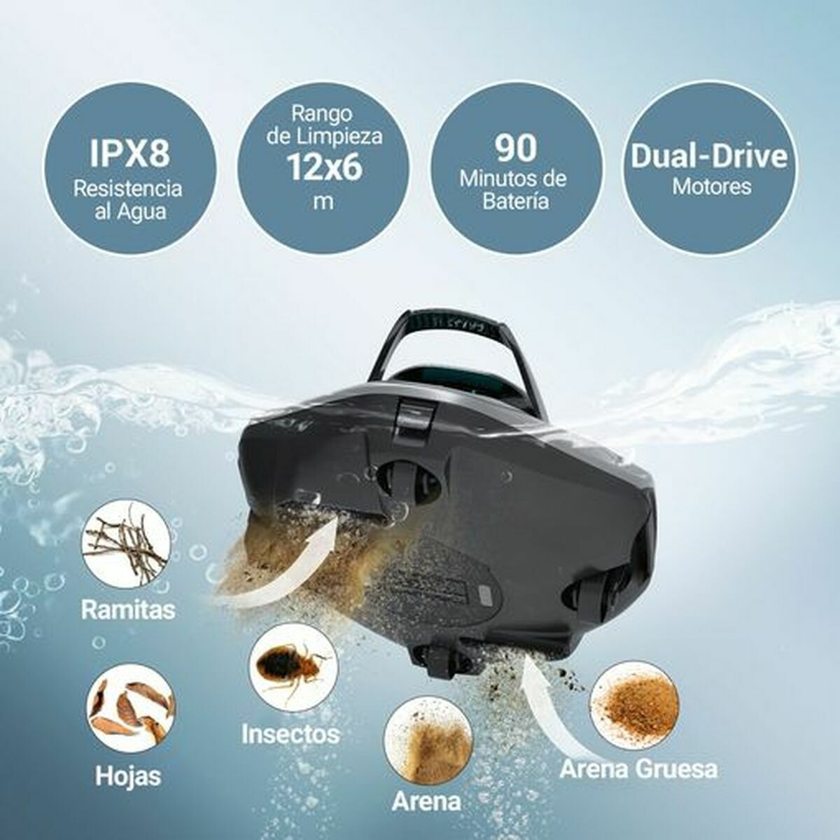 Robot aspirapolvere per piscina Aiper Seagull 800B