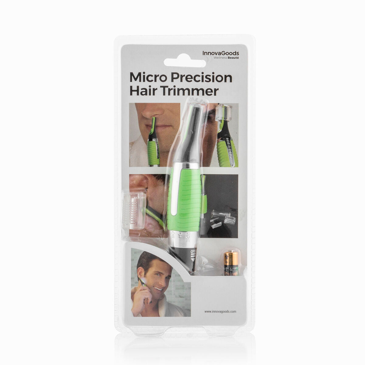 Electric Micro Precision Hair Trimmer with LED InnovaGoods