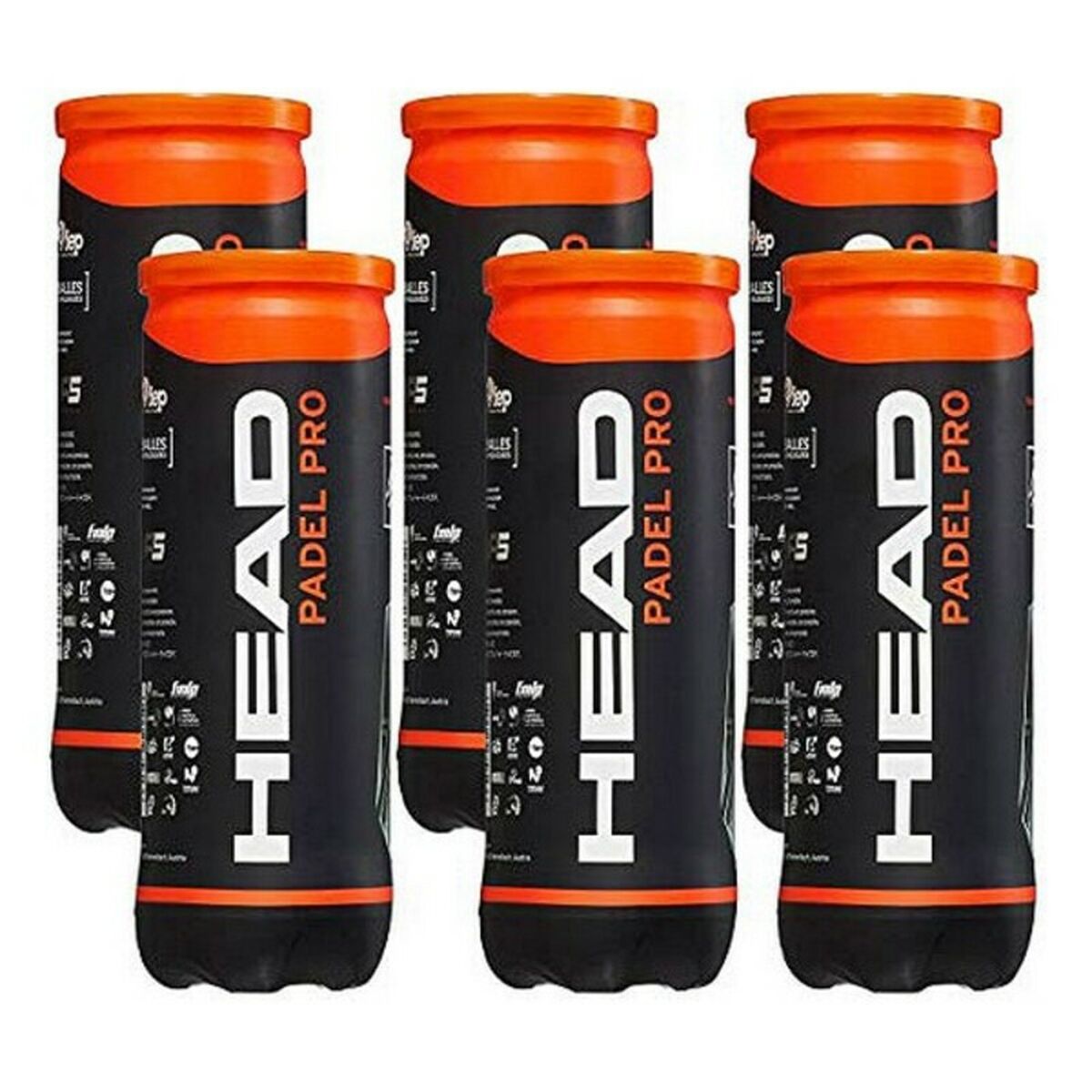 Padel Balls Head 575613 (3 pcs) Yellow White