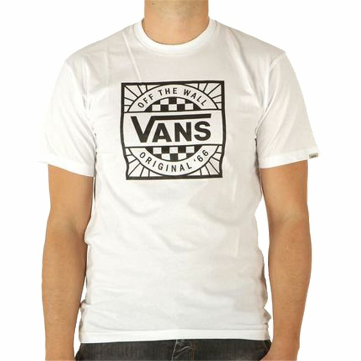 Men’s Short Sleeve T-Shirt Vans Original B-B White Men