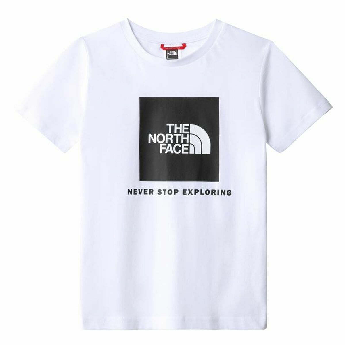 Maglia a Maniche Corte per Bambini The North Face Teens Box Bianco