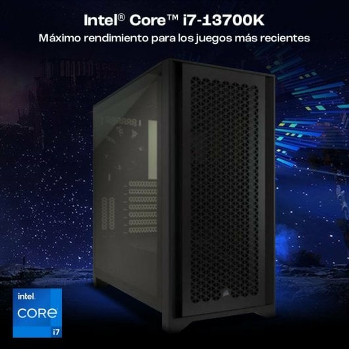 PC da Tavolo PcCom PCC-STD-13700K-4080-BLKW NVIDIA GeForce RTX 4080 i7-13700K 32 GB RAM 2 TB SSD