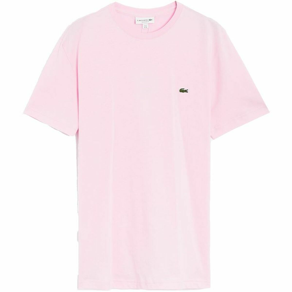 Maglia a Maniche Corte Uomo Lacoste Cotone Rosa Uomo