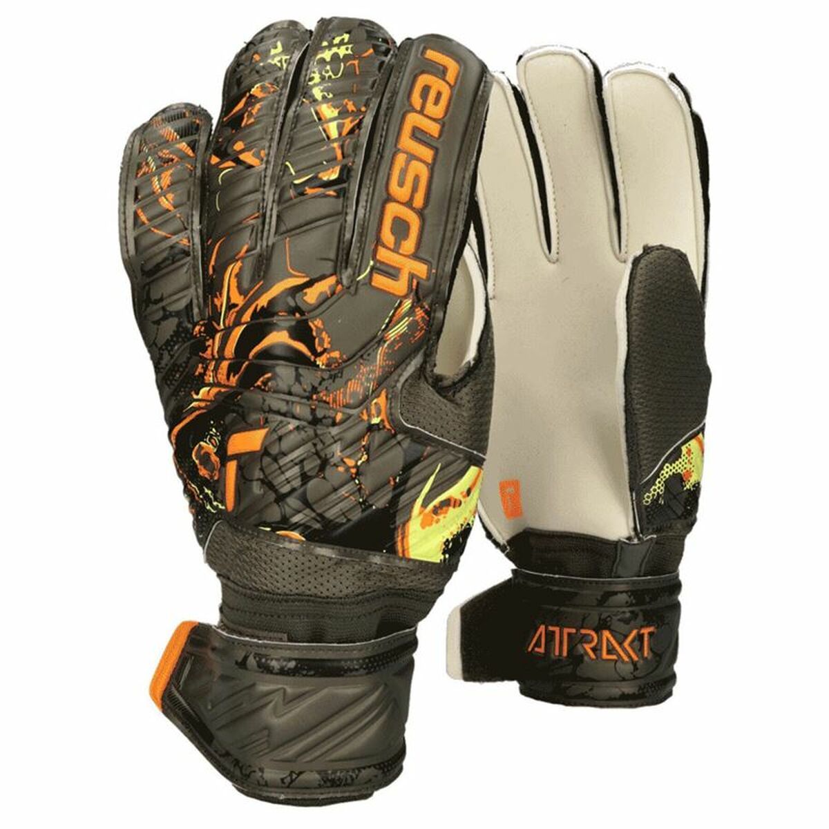 Guanti da Portiere Reusch Attrakt Solid Grigio scuro Adulti