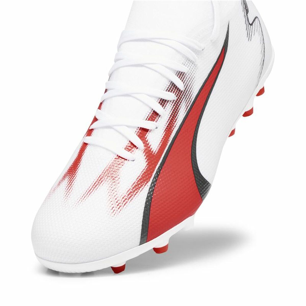 Scarpe da Calcio per Adulti Puma Ultra Match MG Bianco