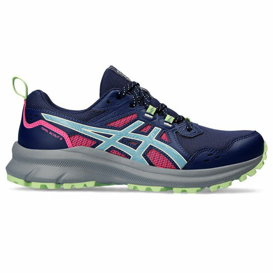 Chaussures de Running pour Adultes Asics Scout 3 Montagne Femme Bleu foncé