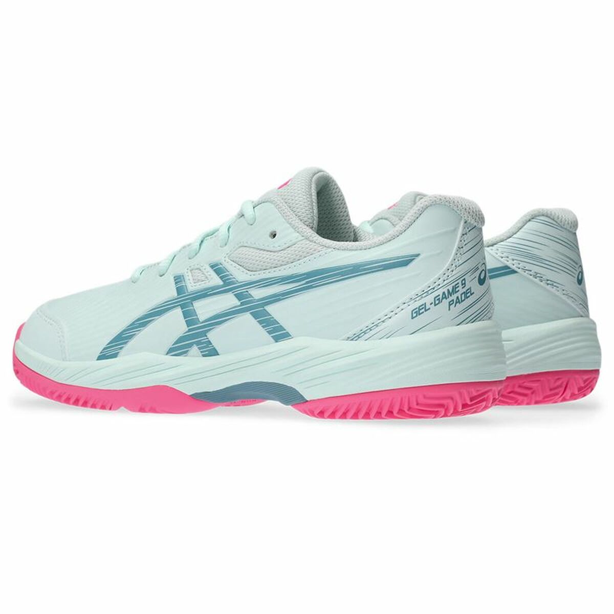 Scarpe da Padel per Bambini Asics Gel-Game 9  Azzurro Chiaro
