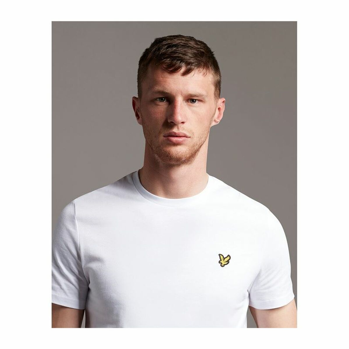 Maglia a Maniche Corte Uomo Lyle & Scott V1-Plain Bianco Uomo