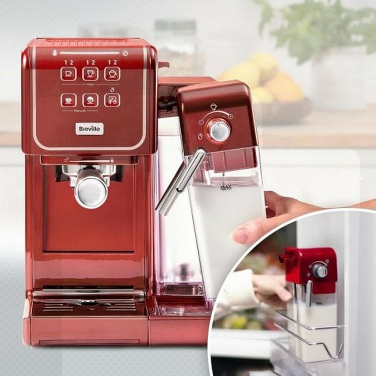 Cafetière superautomatique Breville Prima Latte III Rouge