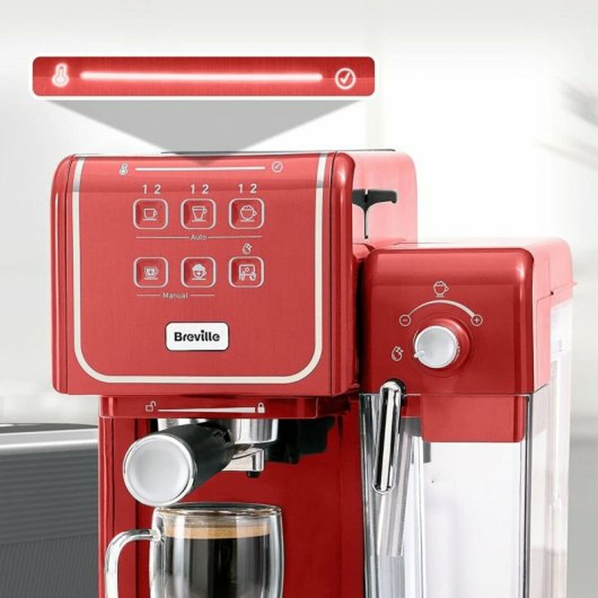 Cafetière superautomatique Breville Prima Latte III Rouge
