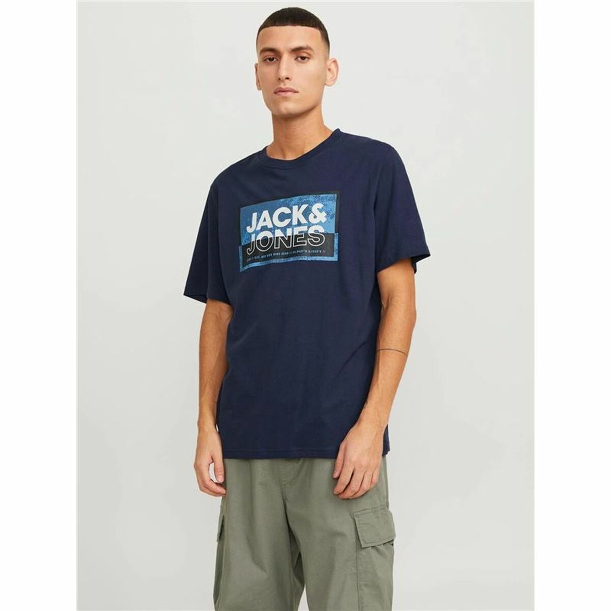 T-shirt à manches courtes homme Jack & Jones logan Bleu Homme