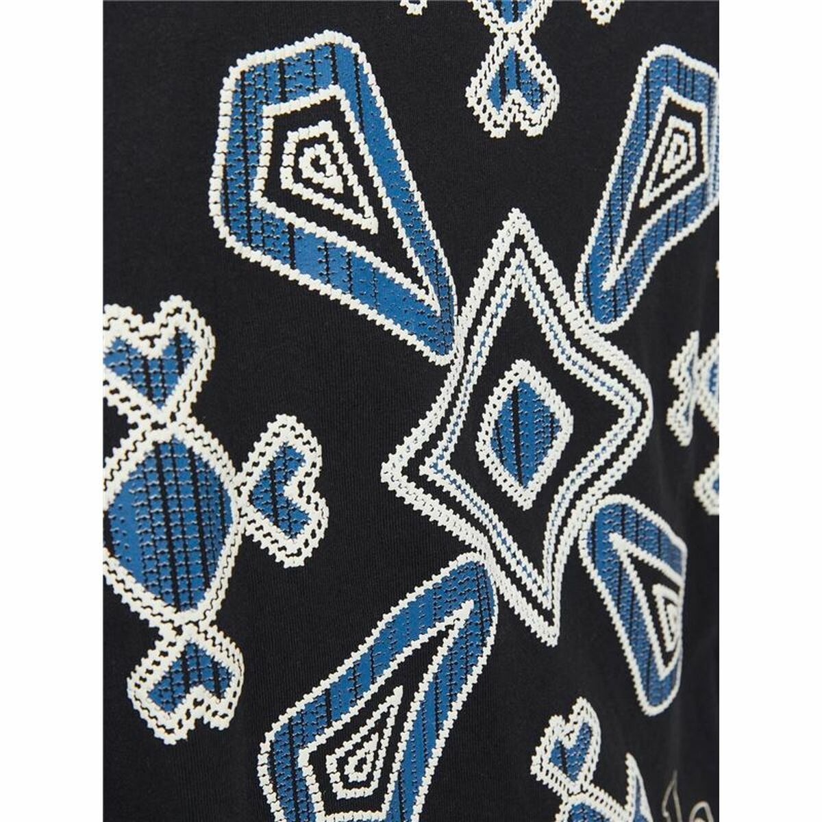 Maglia a Maniche Corte Uomo Jack & Jones bari Back Nero Uomo