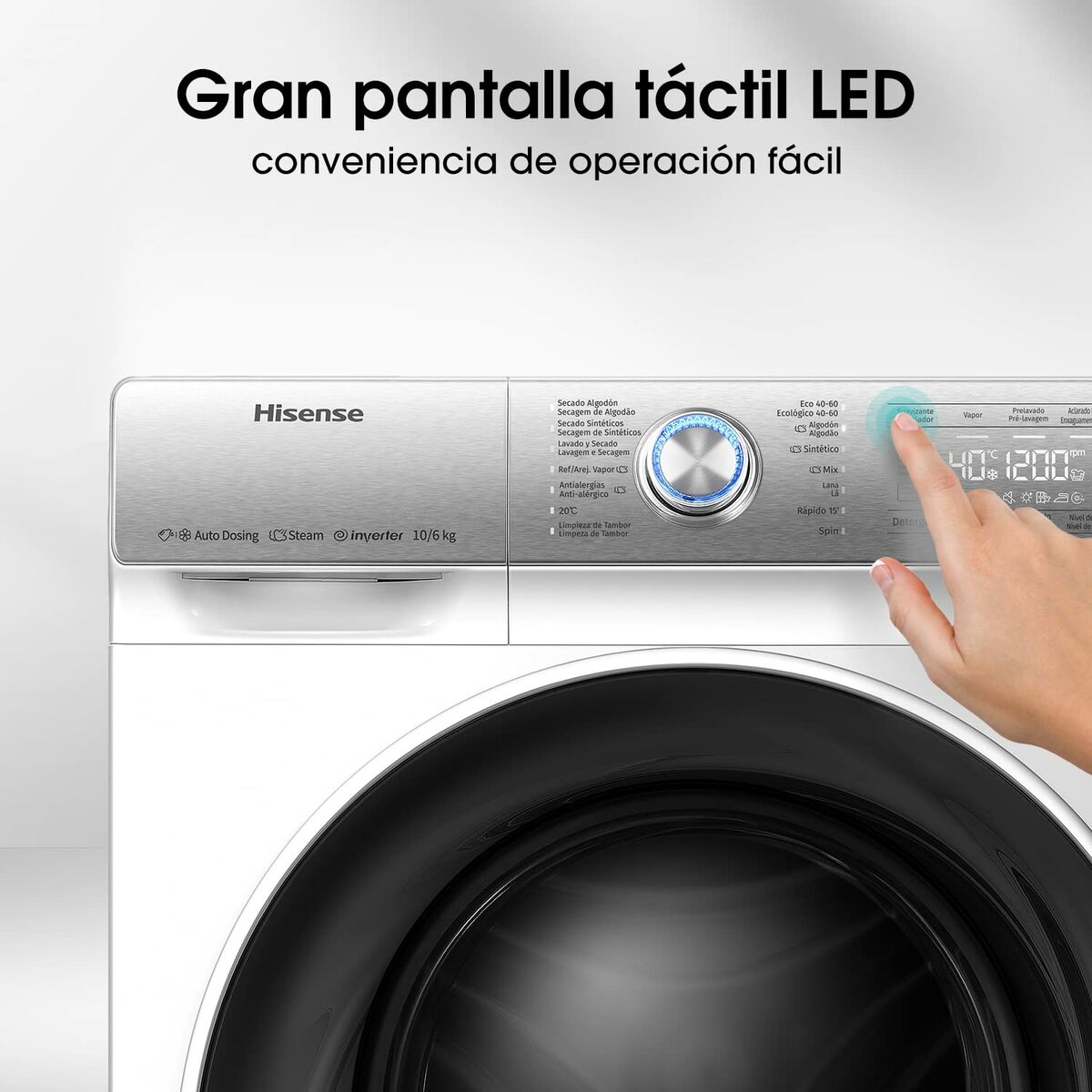 Lavatrice - Asciugatrice Hisense WDQR1014EVAJM Bianco 1400 rpm 10 kg 6 Kg