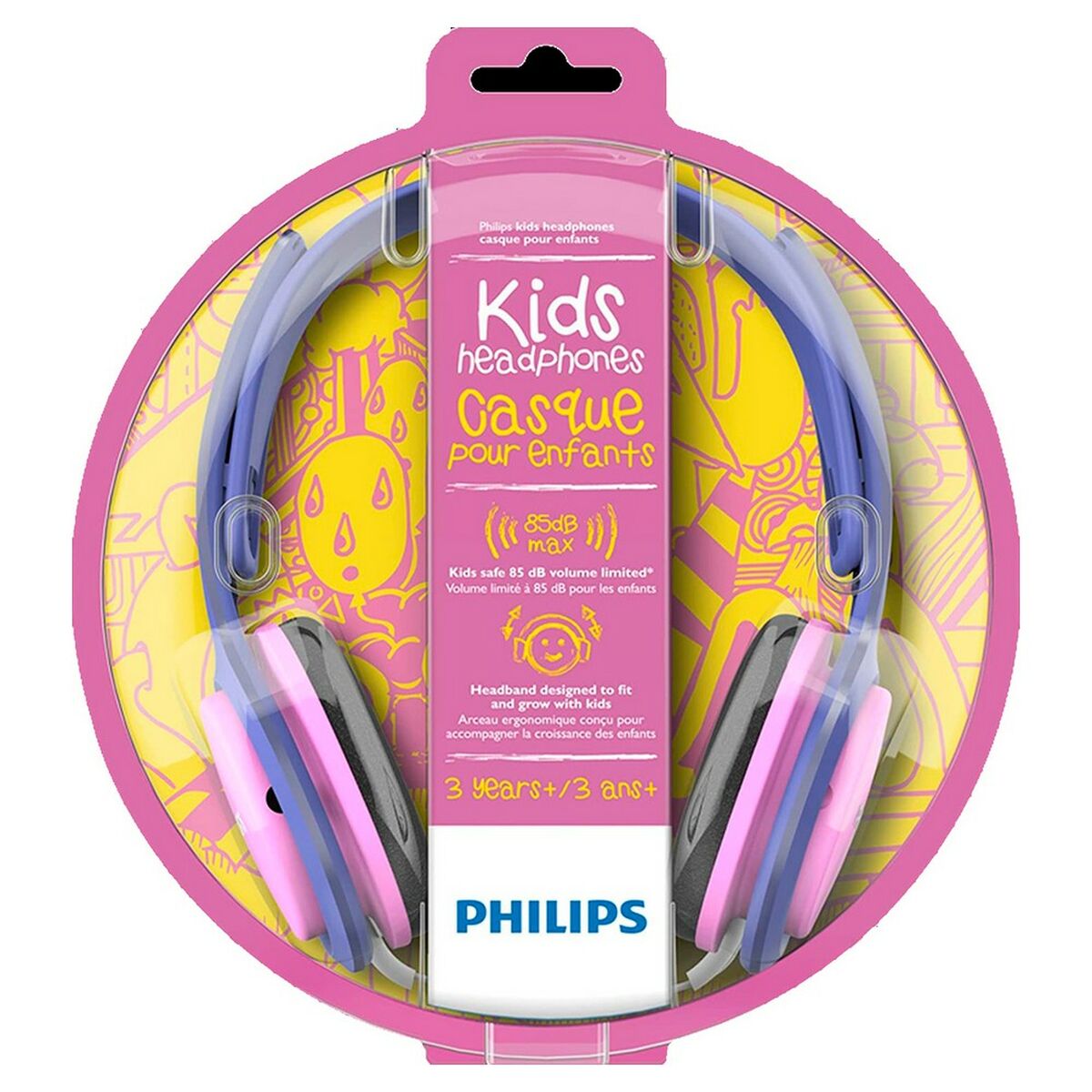 Headphones with Headband Philips Pink For boys With cable
