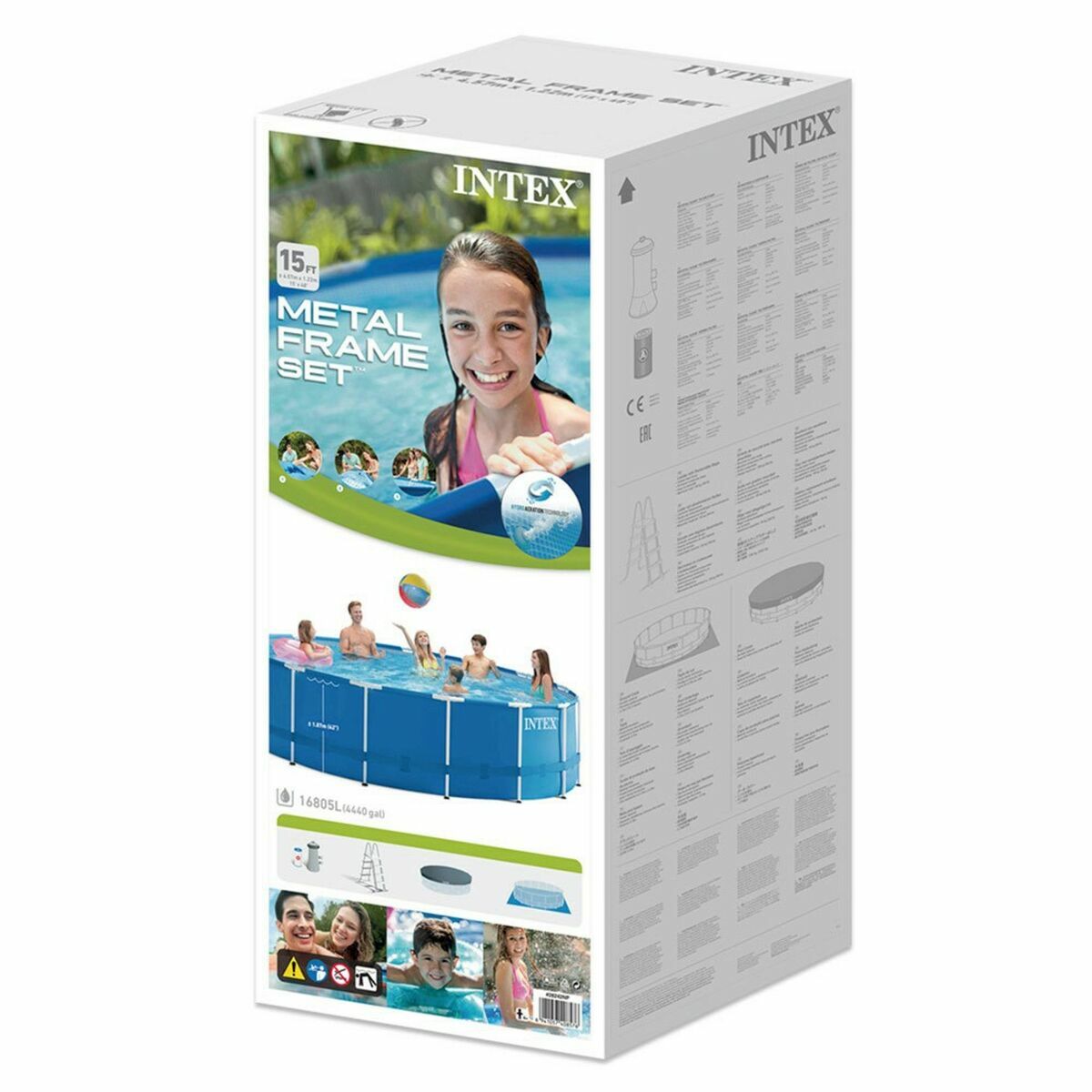 Detachable Pool Intex Circular 457 x 122 cm