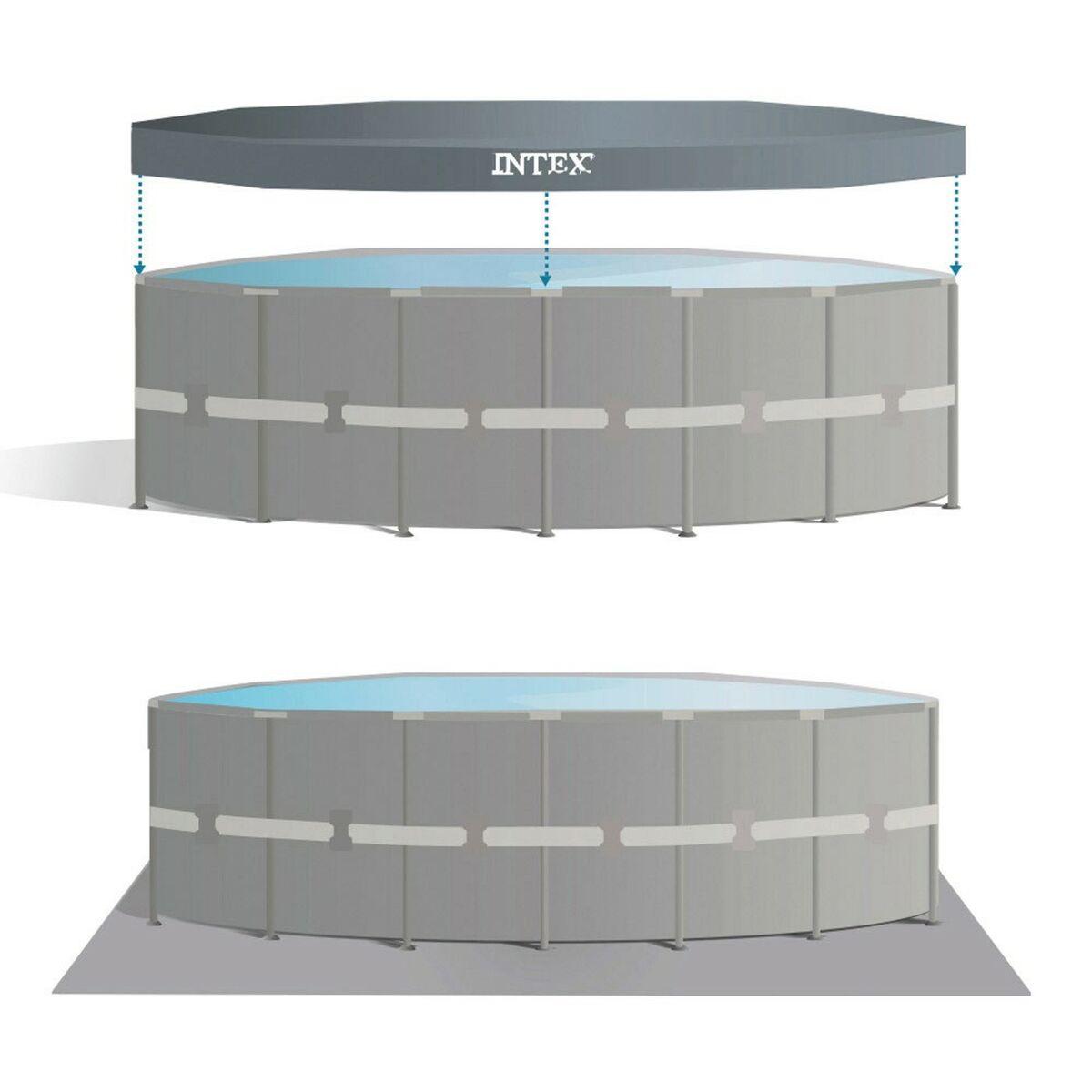 Detachable Pool Intex 732 x 132 x 732 cm