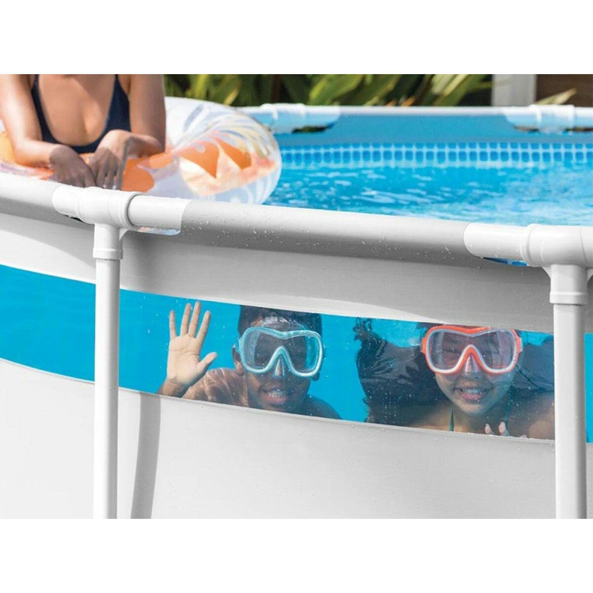 Piscina Smontabile Colorbaby Clearview Prism Frame 488 x 122 cm