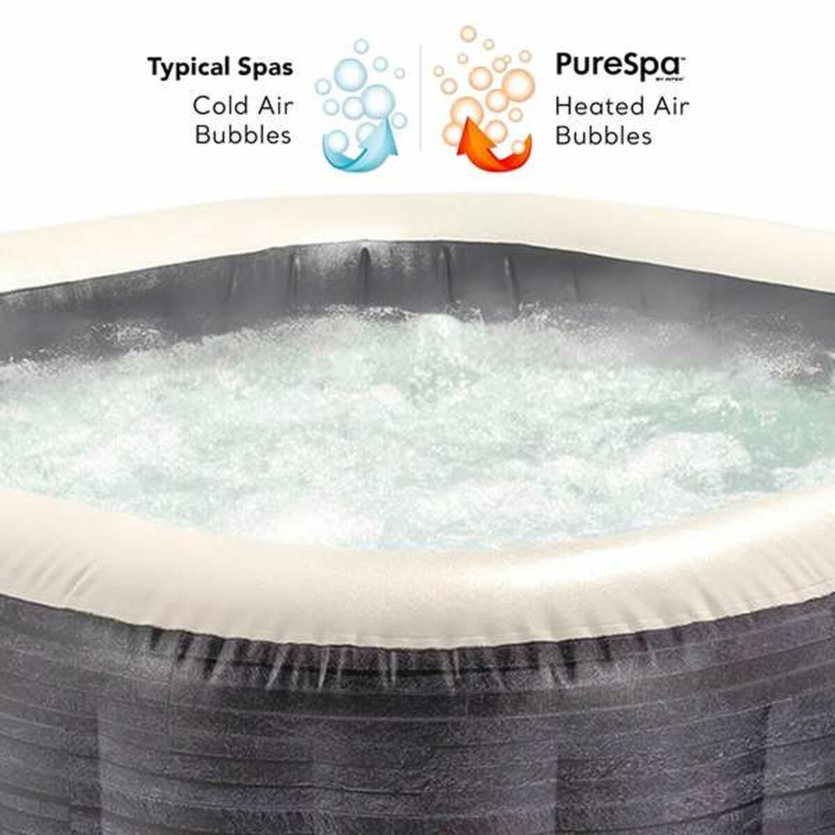 Spa Gonfiabile Colorbaby Purespa Burbujas Greystone Deluxe