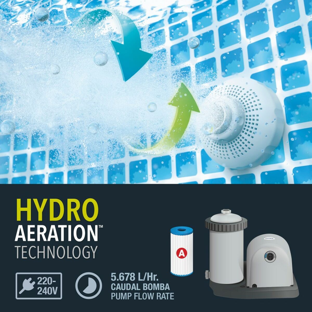 Piscina Smontabile Intex Chevron Prism Rotonda 427 x 107 cm