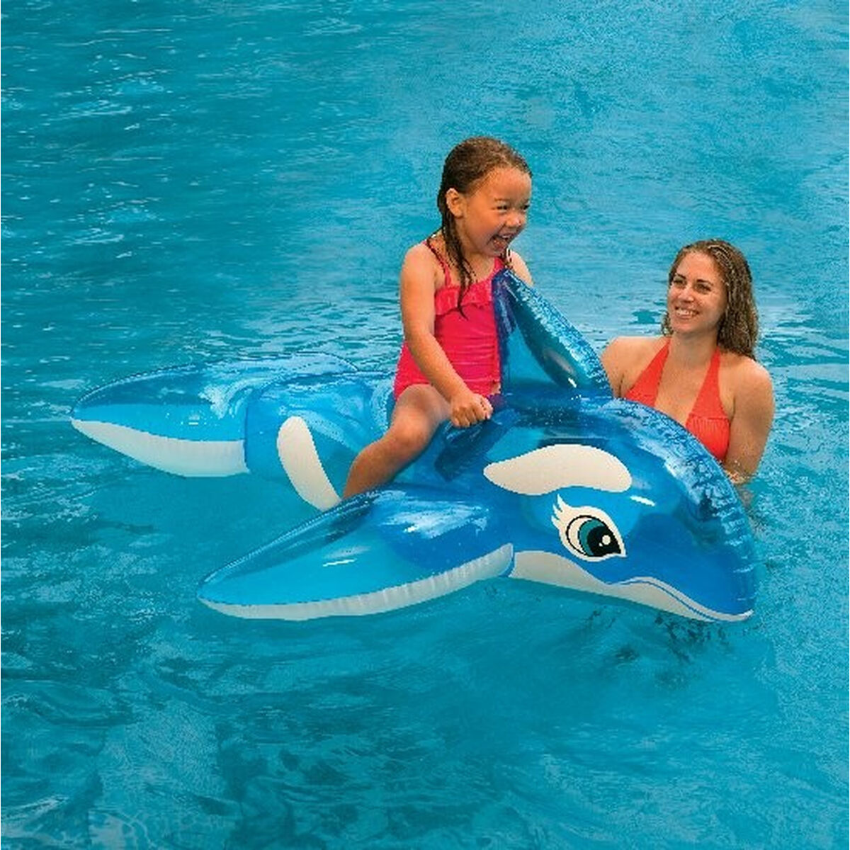 Inflatable pool figure Intex           Whale Transparent 152 x 114 cm  