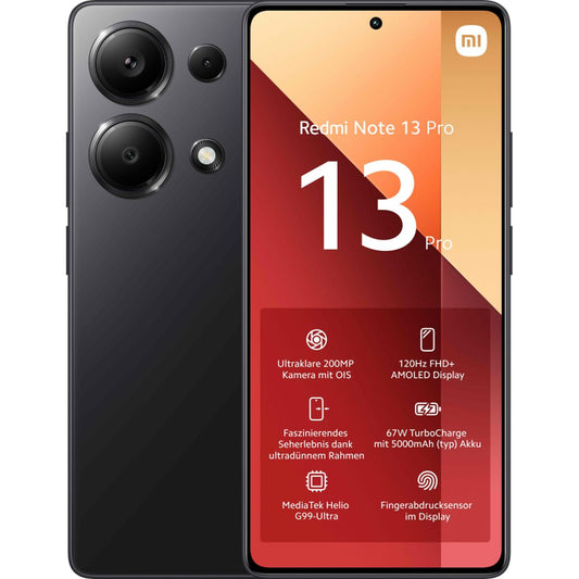 Smartphone Xiaomi REDMI NOTE 13 PRO 8 GB RAM Nero