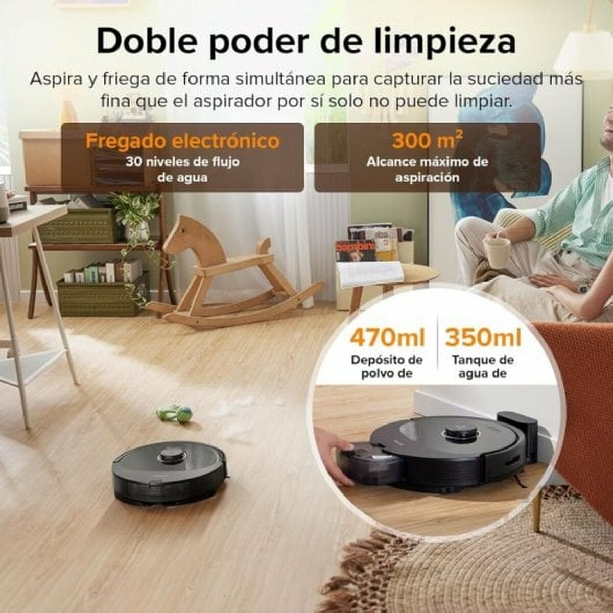 Robot Vacuum Cleaner Roborock Q8 Max
