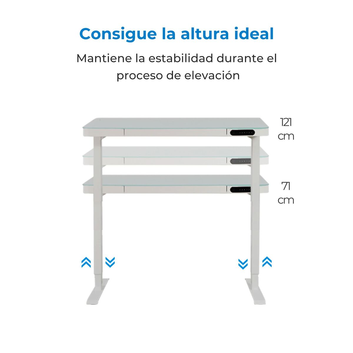 Desk Nate Steel White (120,3 X 60,3 CM )