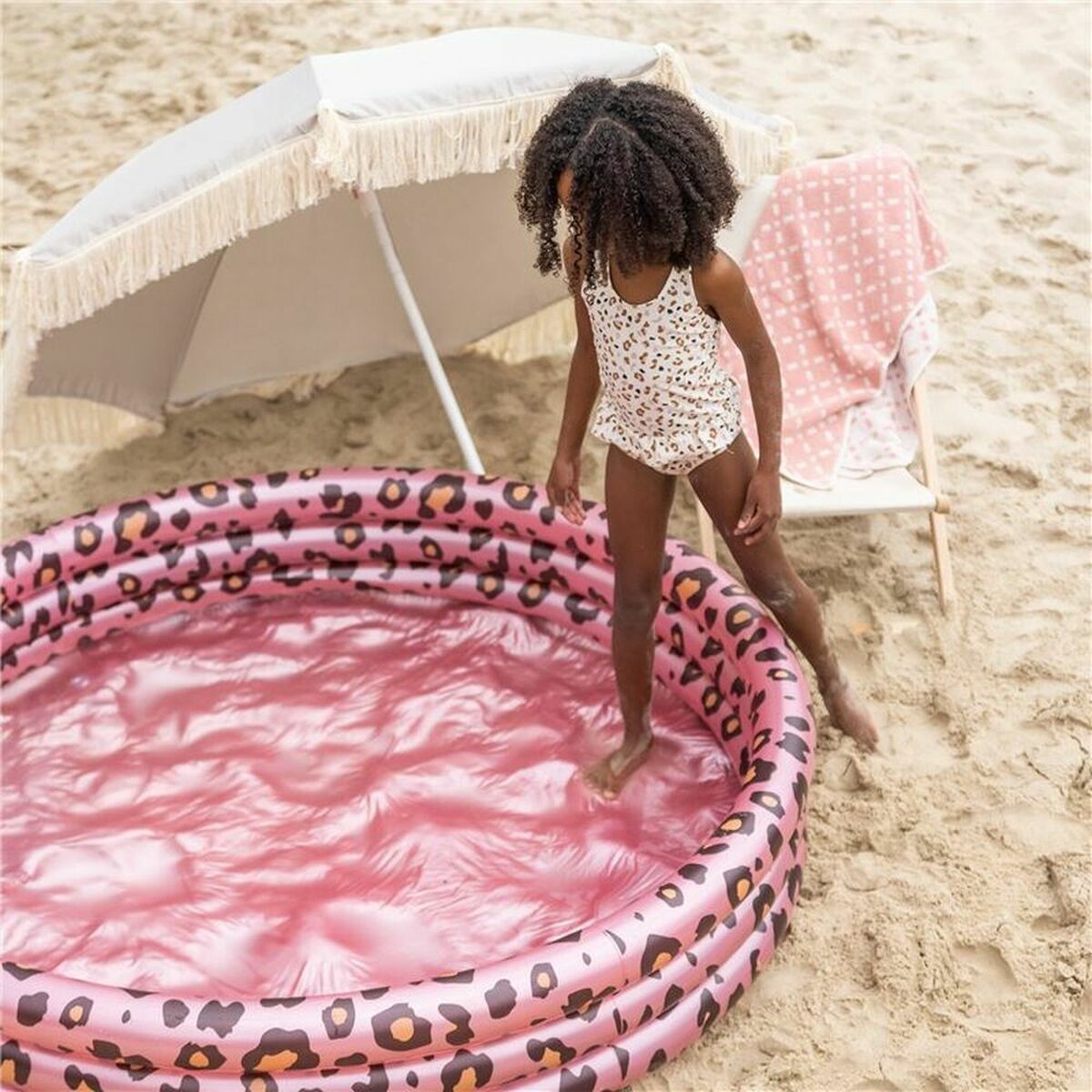 Inflatable pool Swim Essentials Leopard Ø 150 cm