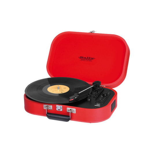 Record Player Trevi TT 1020 BT Stereo Bluetooth USB Rechargeable battery Red